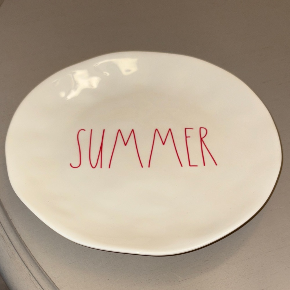 Rae Dunn 10” Melamine Summer Plate